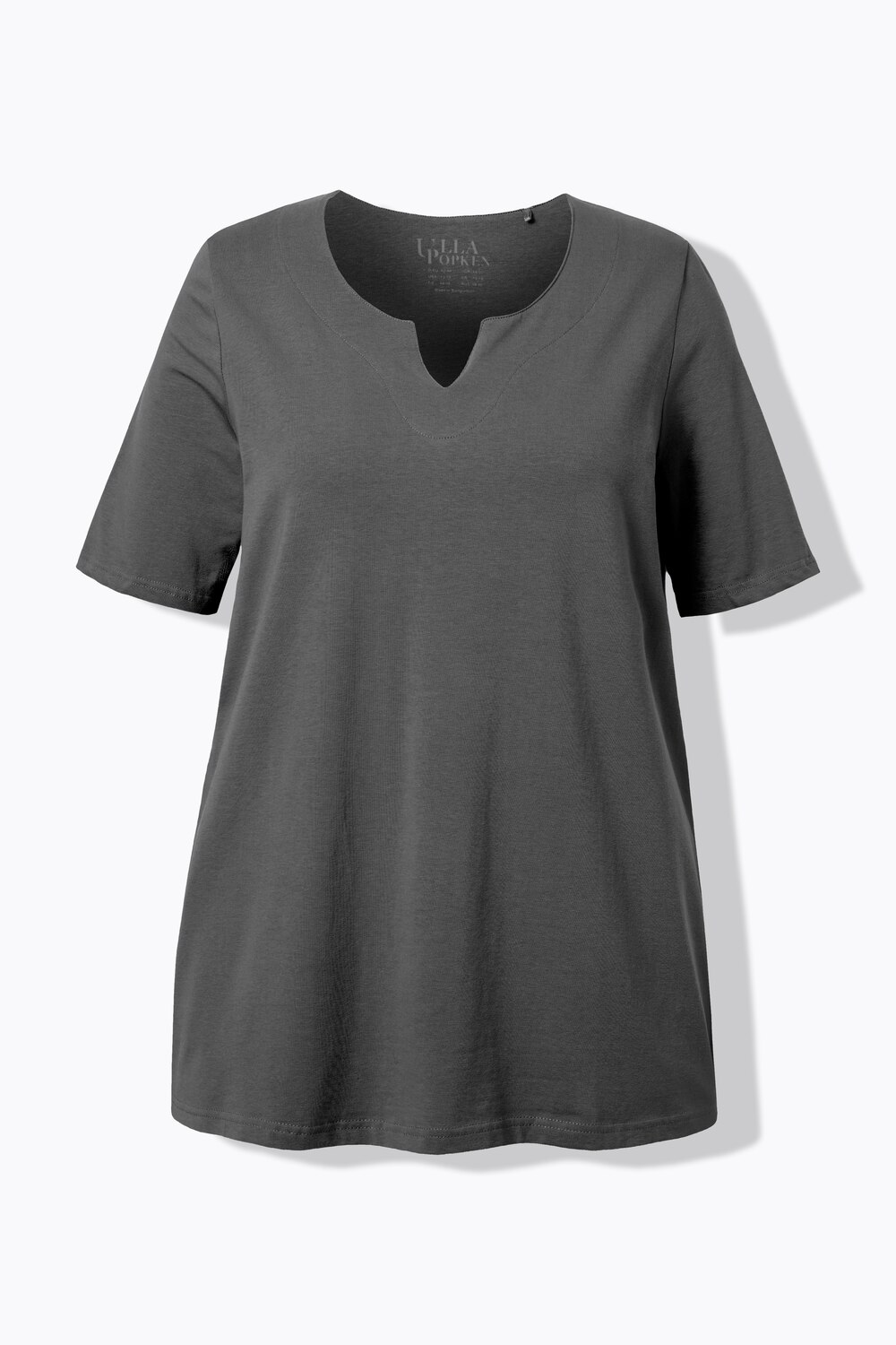 Stora storlekar T-shirt, Dam, grå, storlek: 54/56, Bomull, Ulla Popken