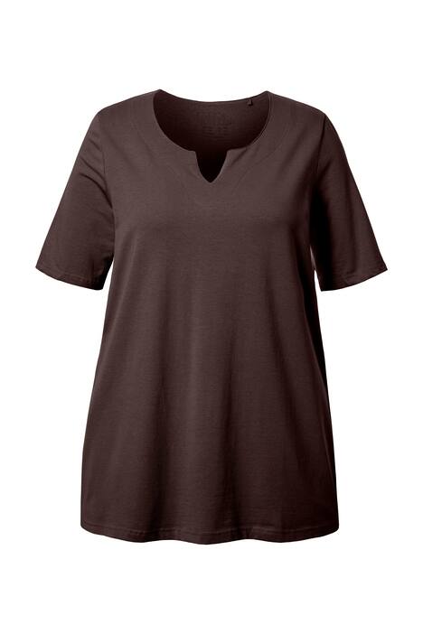 Tričko, A střih, tunikový výstřih, krátké rukávy