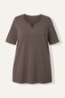 T-shirt, A-lijn, tuniekhals, korte mouw