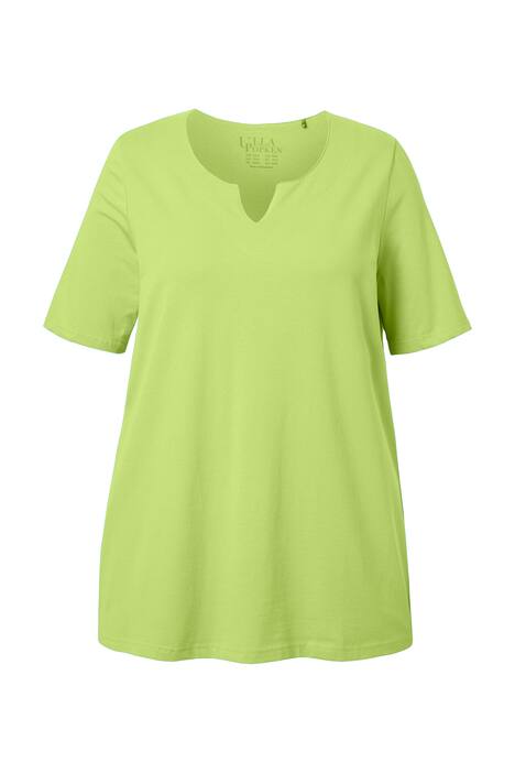 Tričko, A střih, tunikový výstřih, krátké rukávy