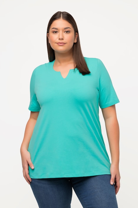 Essential Notch Neck Stretch Tee | T-Shirts | Tops