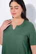 T-Shirt, A-Linie, Tunika-Ausschnitt, Halbarm