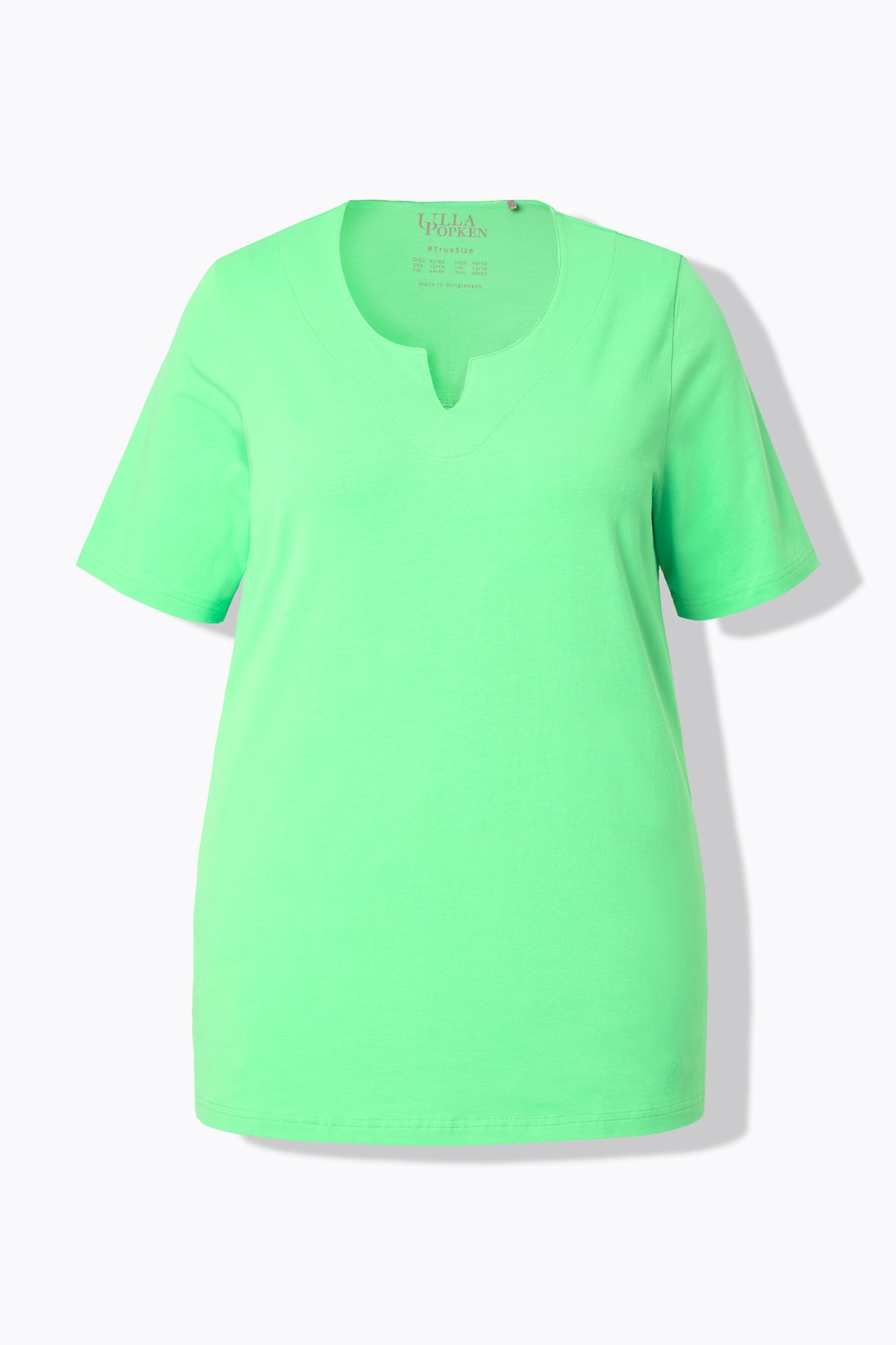 Stora storlekar T-shirt, Dam, grön, storlek: 42/44, Bomull, Ulla Popken