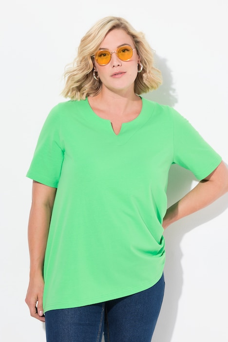 Essential Notch Neck Stretch Tee