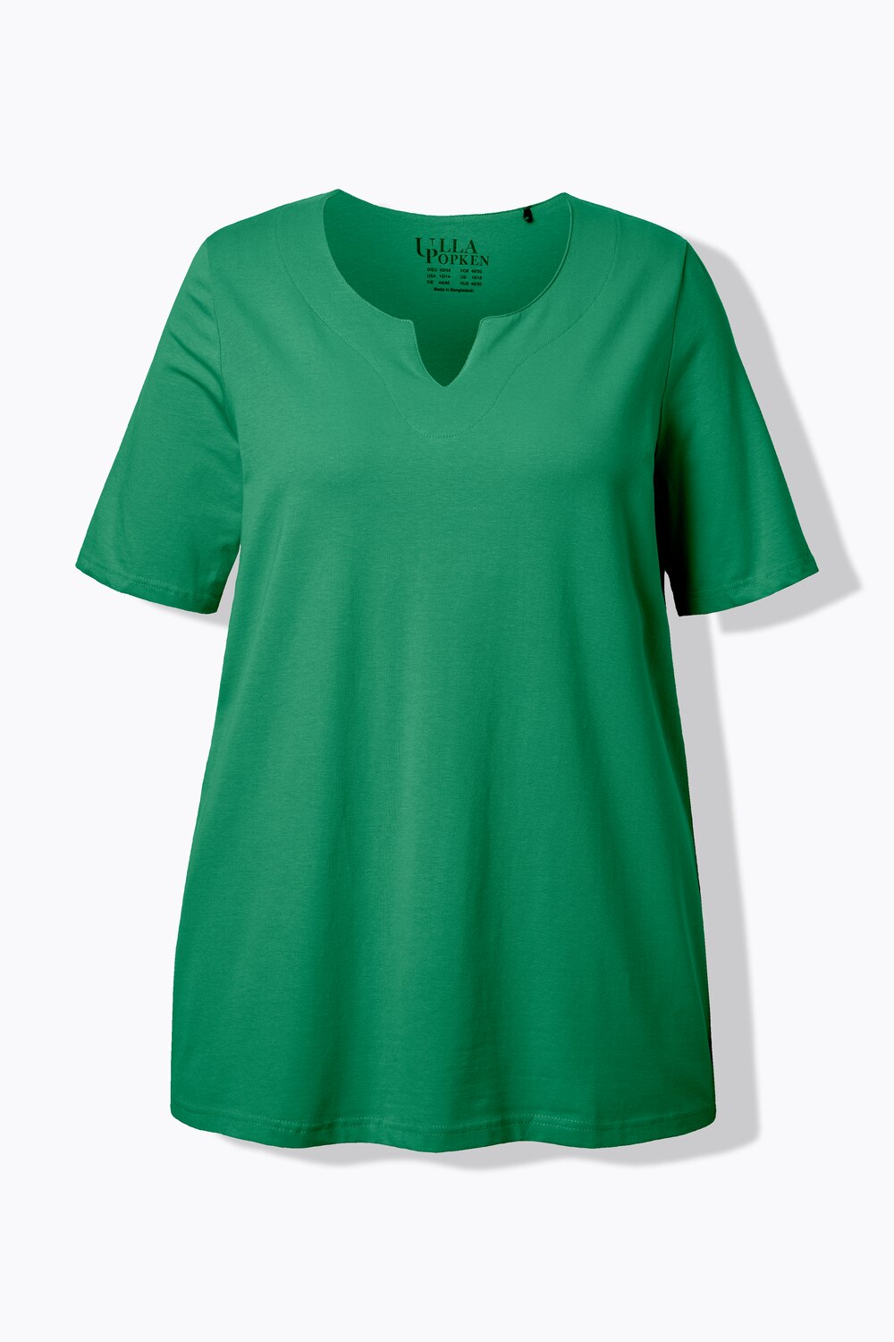 Stora storlekar T-shirt, Dam, grön, storlek: 62/64, Bomull, Ulla Popken