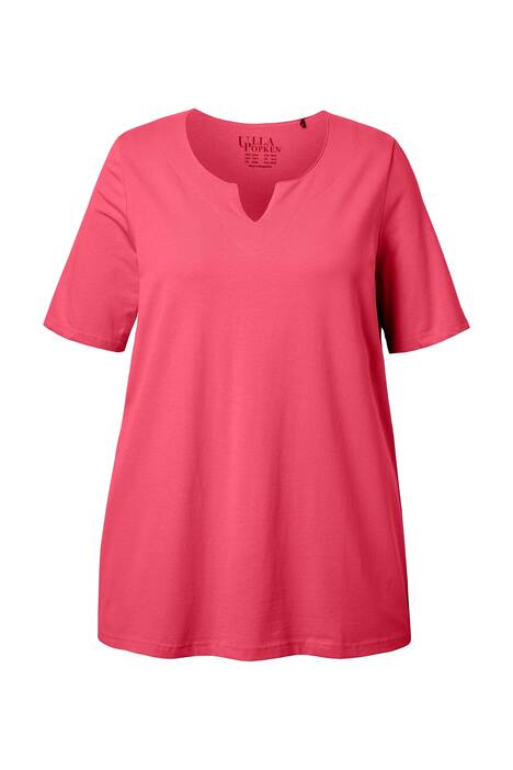 Tričko, A střih, tunikový výstřih, krátké rukávy