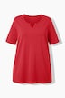 T-Shirt, A-Linie, Tunika-Ausschnitt, Halbarm