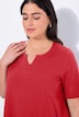 T-Shirt, A-Linie, Tunika-Ausschnitt, Halbarm