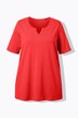 T-shirt, A-lijn, tuniekhals, korte mouw