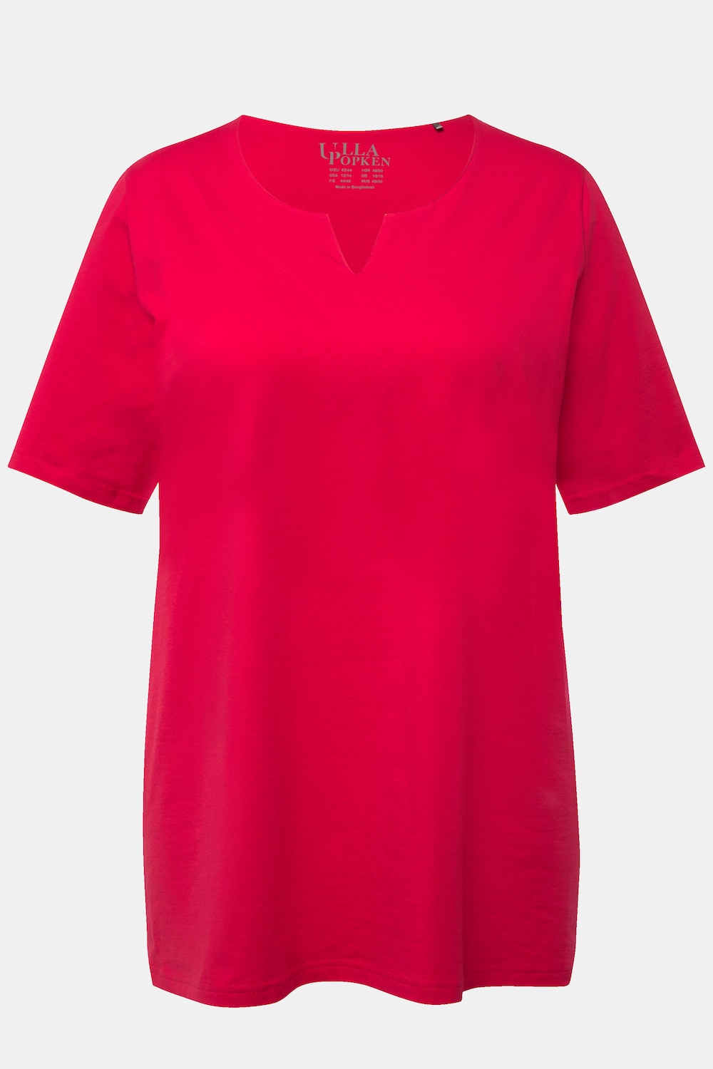 Stora storlekar T-shirt, Dam, röd, storlek: 42/44, Bomull, Ulla Popken
