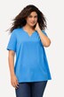 T-shirt, krój trapezowy, dekolt tunikowy, rękaw 1/2