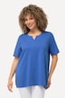 T-shirt, A-lijn, tuniekhals, korte mouw