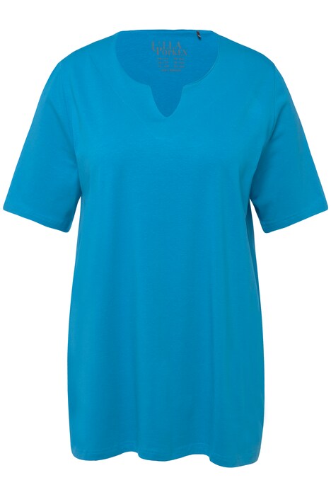 Tričko, A střih, tunikový výstřih, krátké rukávy