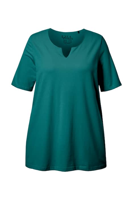 Tričko, A střih, tunikový výstřih, krátké rukávy