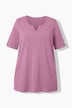 T-Shirt, A-Linie, Tunika-Ausschnitt, Halbarm