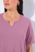 T-Shirt, A-Linie, Tunika-Ausschnitt, Halbarm