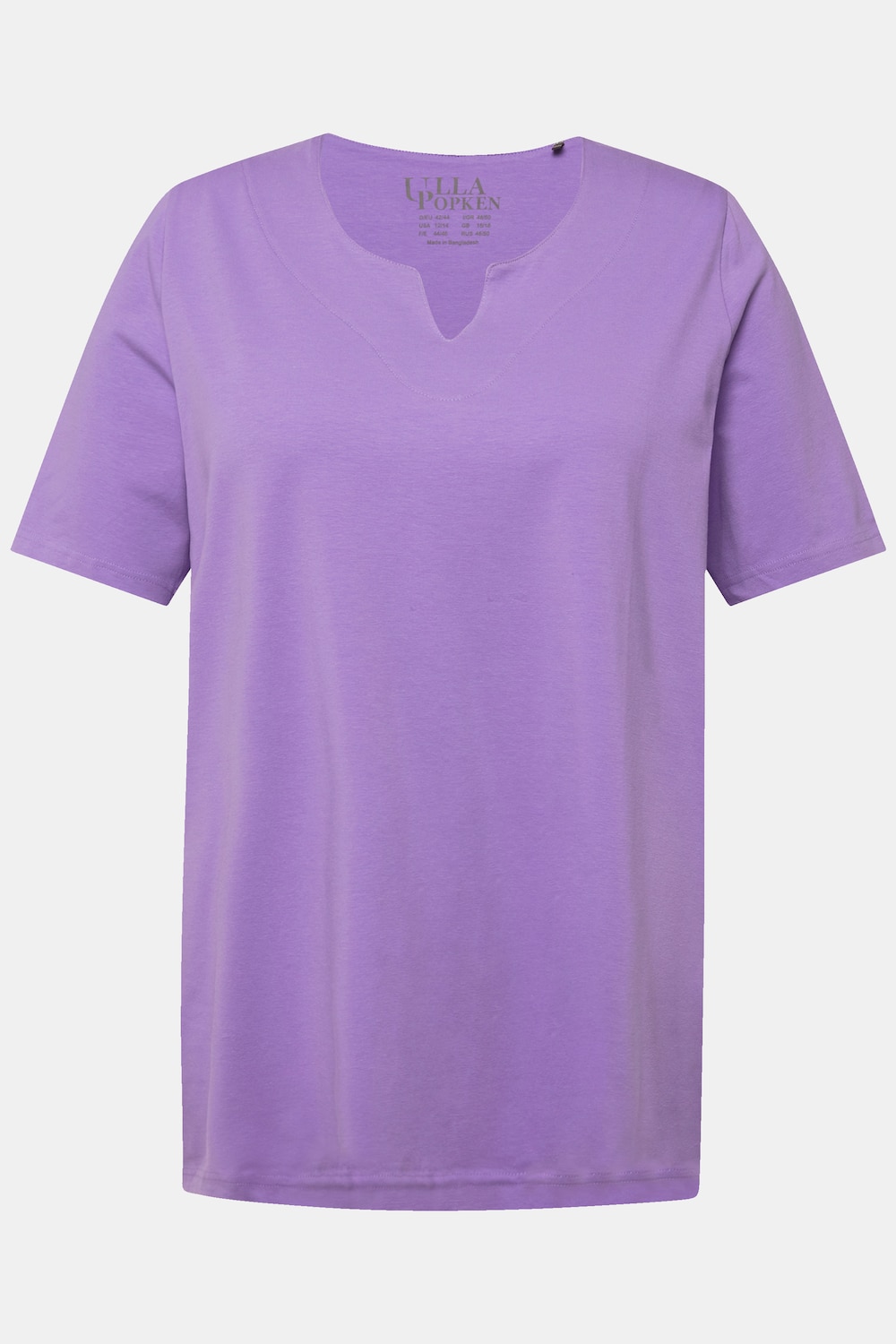 Stora storlekar T-shirt, Dam, lila, storlek: 46/48, Bomull, Ulla Popken