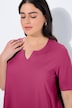 T-Shirt, A-Linie, Tunika-Ausschnitt, Halbarm