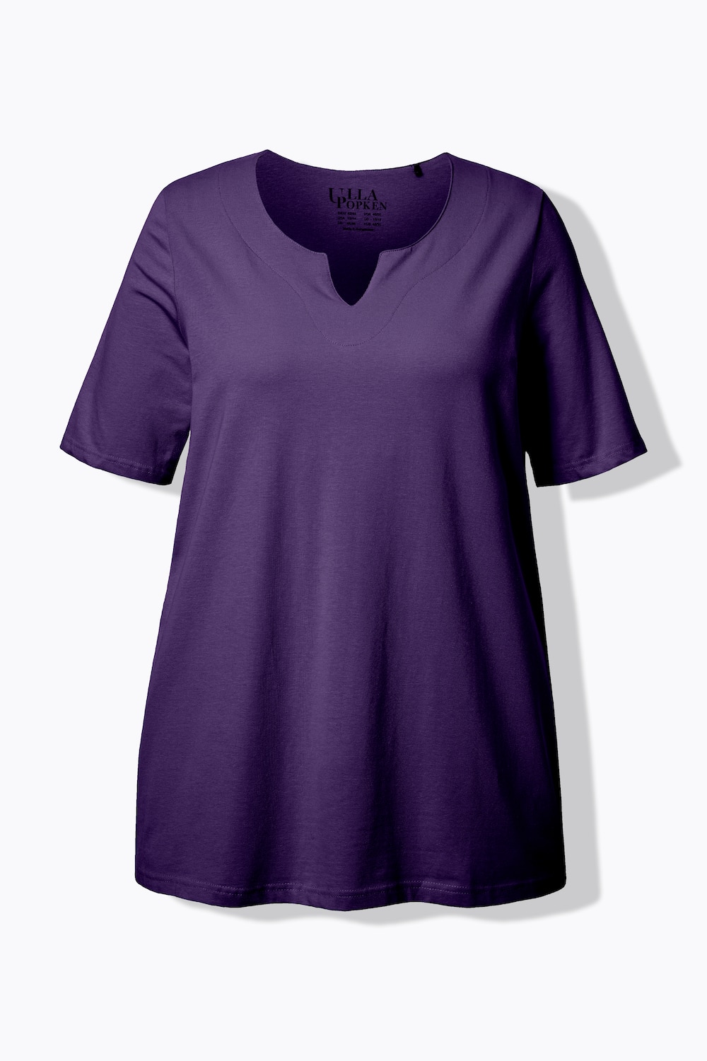 Stora storlekar T-shirt, Dam, lila, storlek: 50/52, Bomull, Ulla Popken