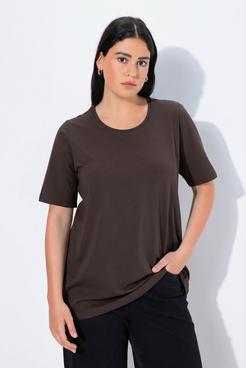 T-Shirt, A-Linie, Rundhalsausschnitt, Halbarm