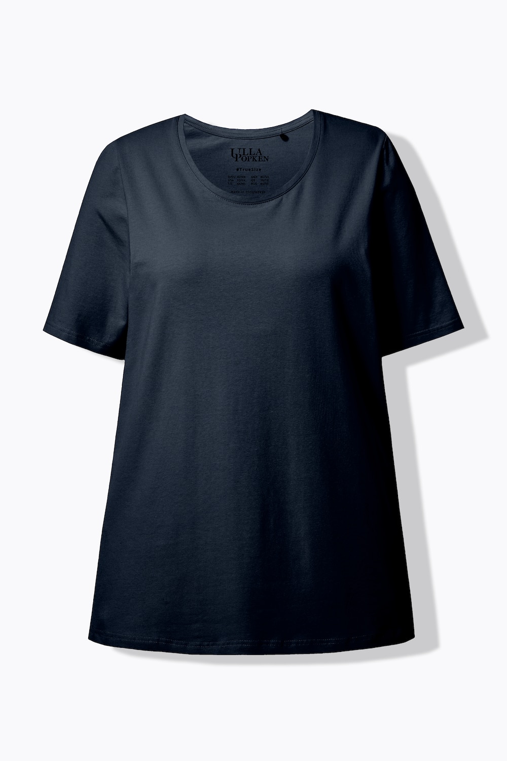 Stora storlekar T-shirt, Dam, blå, storlek: 62/64, Bomull, Ulla Popken