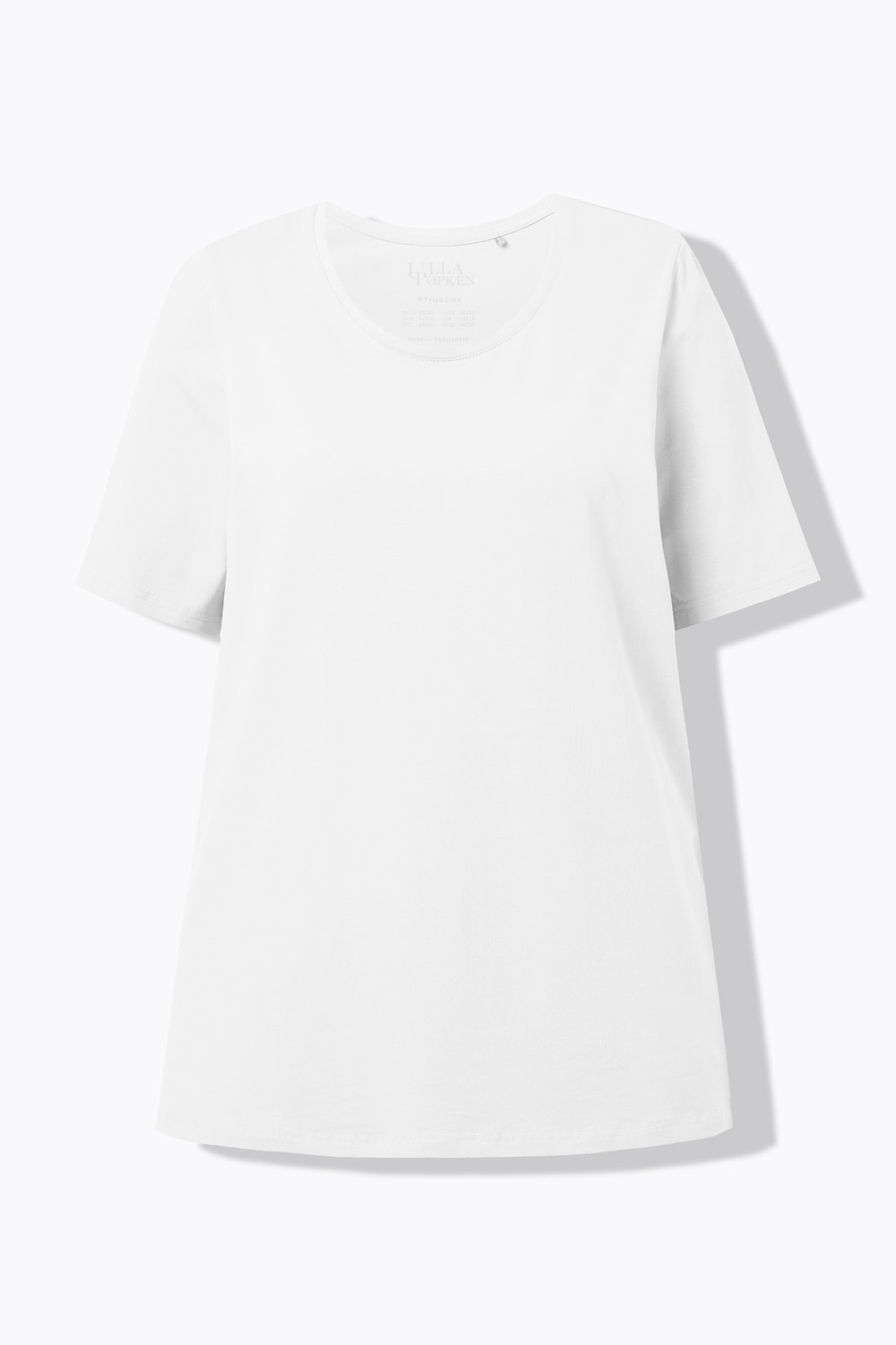 Stora storlekar T-shirt, Dam, vit, storlek: 62/64, Bomull, Ulla Popken