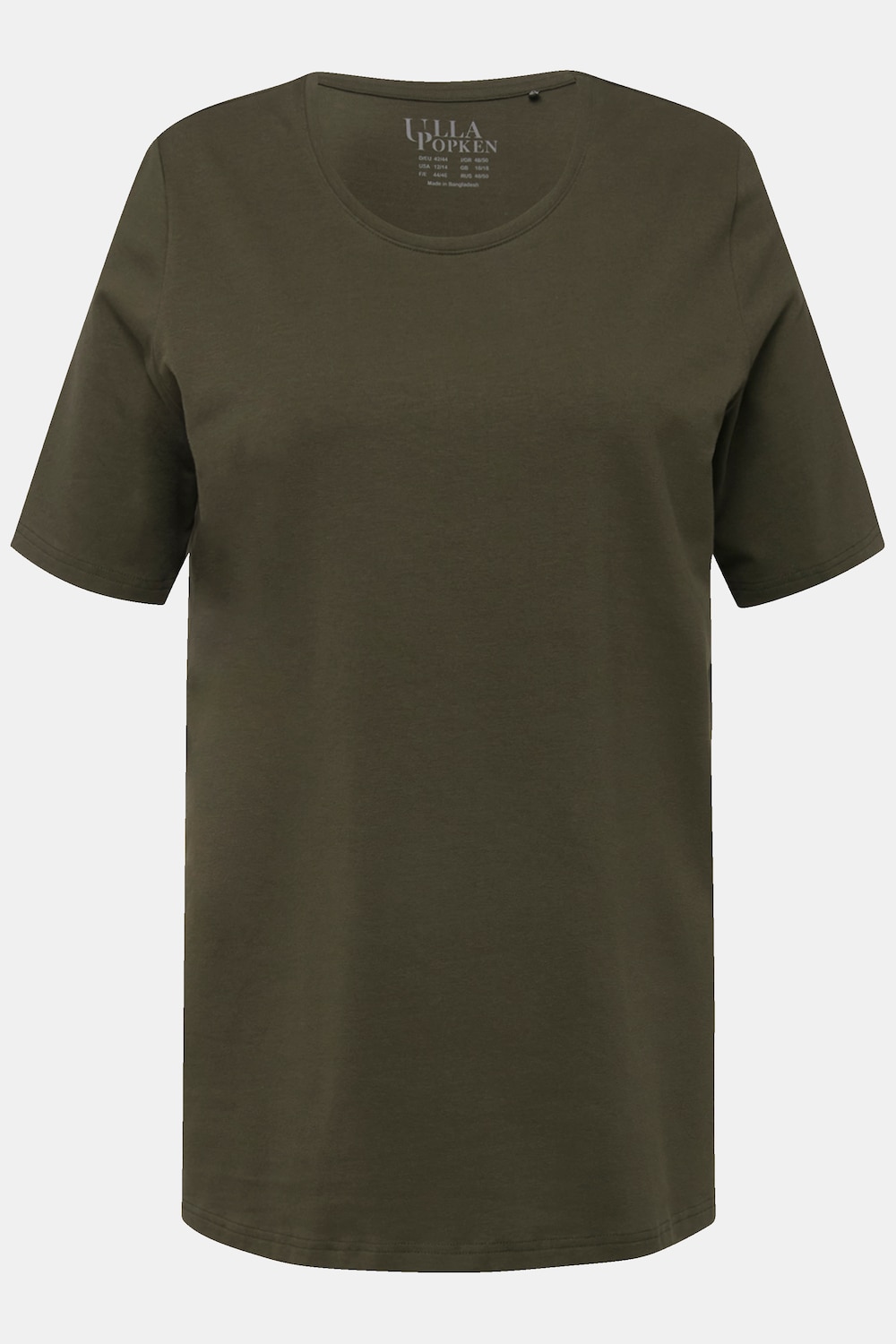 Stora storlekar T-shirt, Dam, brun, storlek: 62/64, Bomull, Ulla Popken