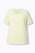 T-shirt en coton bio. Col rond et manches courtes. Coupe évasée