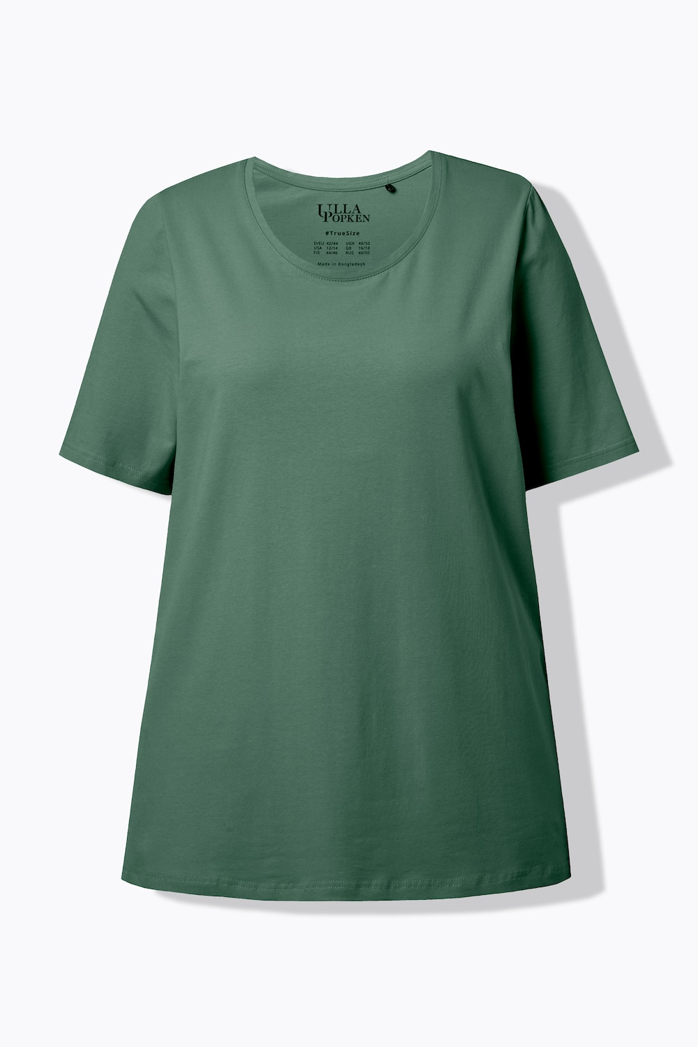 Stora storlekar T-shirt, Dam, turkos, storlek: 62/64, Bomull, Ulla Popken