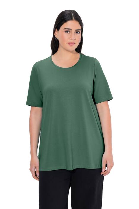 Basic tričko, A střih, krátké rukávy, kulatý výstřih