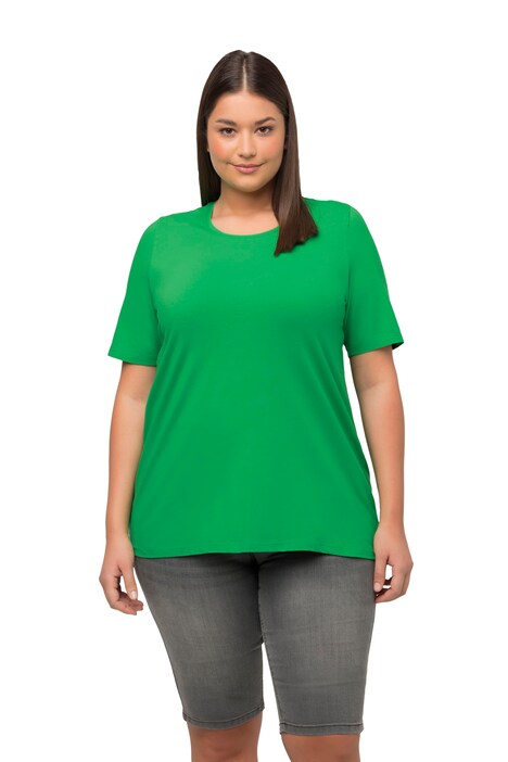 Basic tričko, A střih, krátké rukávy, kulatý výstřih