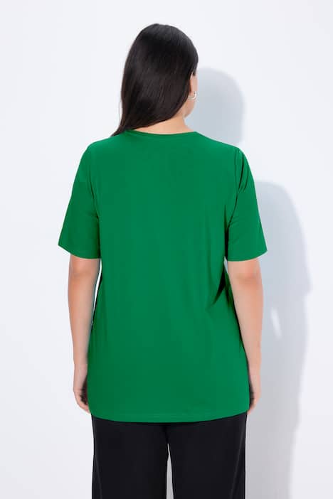 T-Shirt, A-Linie, Rundhalsausschnitt, Halbarm