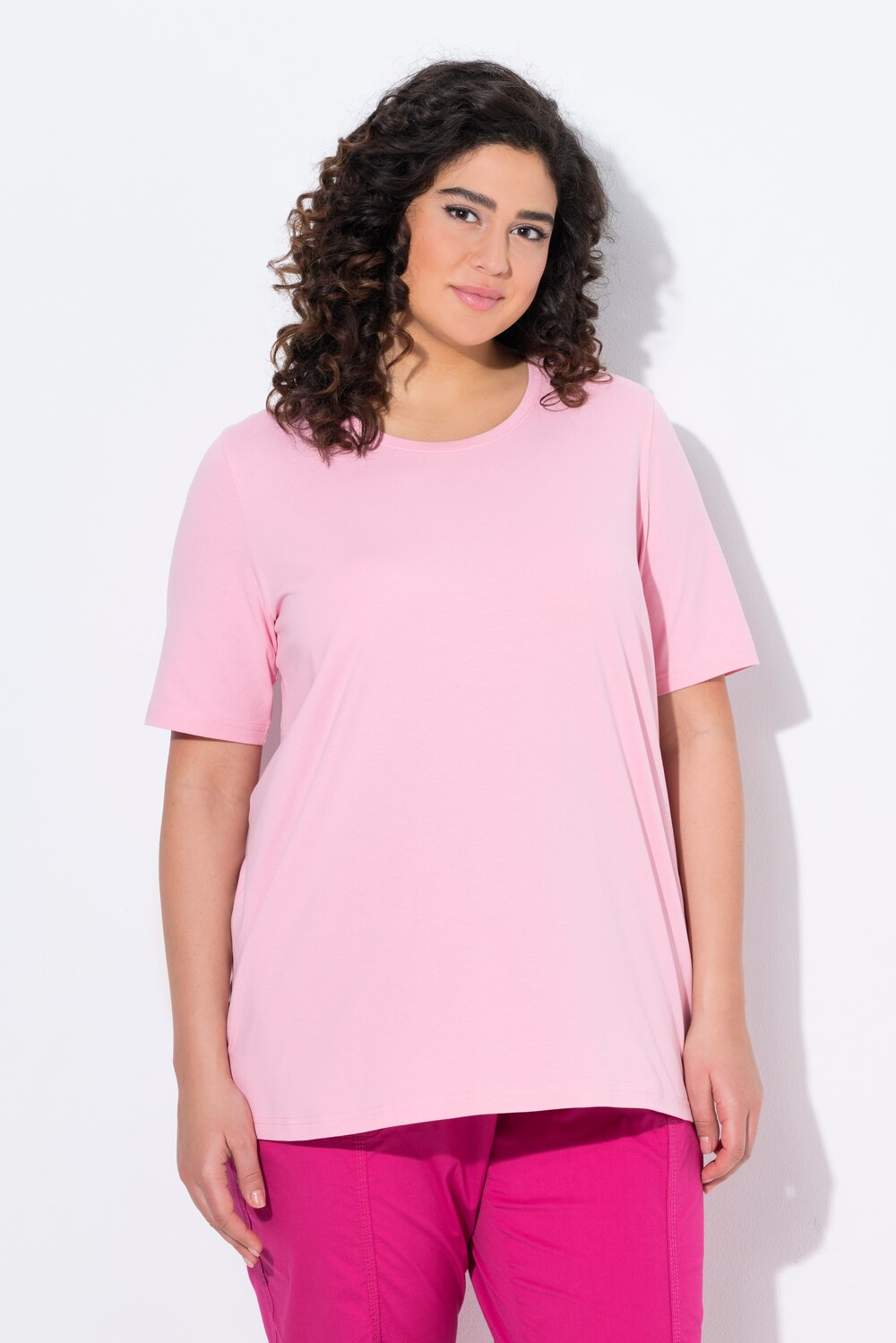 Große Größen T-Shirt, Damen, rosa, Größe: 58/60, Baumwolle, Ulla Popken