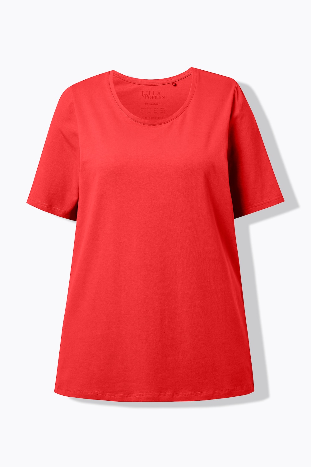Stora storlekar T-shirt, Dam, röd, storlek: 46/48, Bomull, Ulla Popken