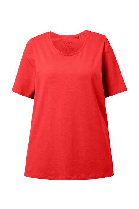 Basic tričko, A střih, krátké rukávy, kulatý výstřih