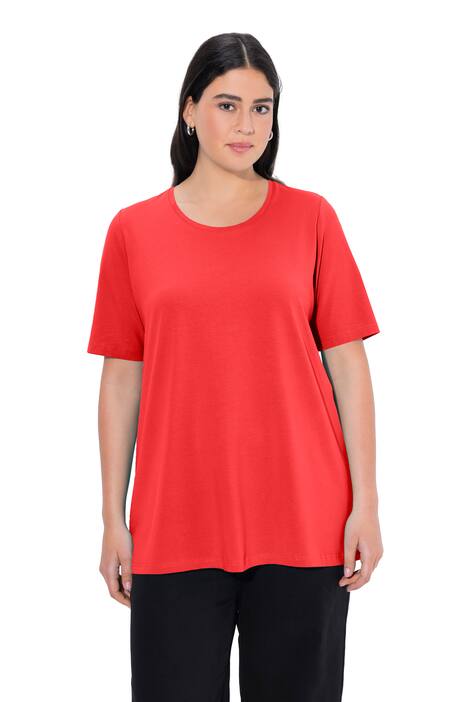 Basic tričko, A střih, krátké rukávy, kulatý výstřih