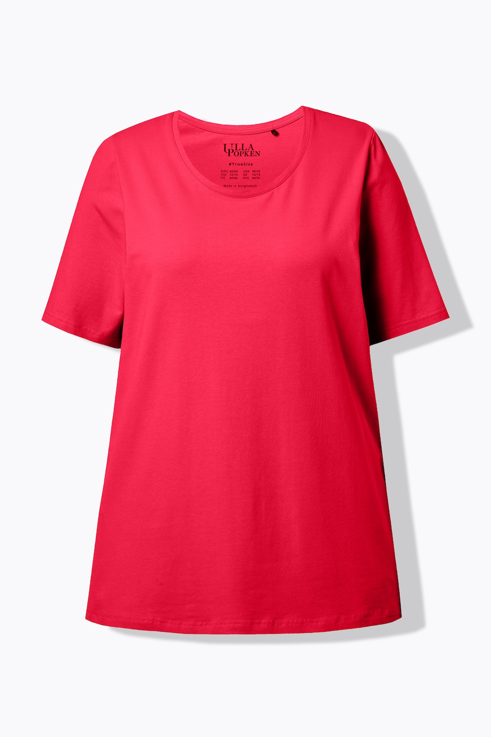 Stora storlekar T-shirt, Dam, röd, storlek: 46/48, Bomull, Ulla Popken