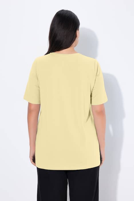 T-Shirt, A-Linie, Rundhalsausschnitt, Halbarm