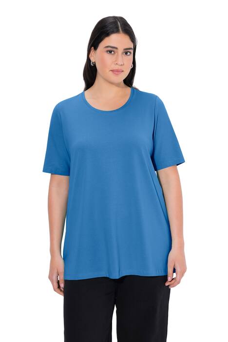 Basic tričko, A střih, krátké rukávy, kulatý výstřih