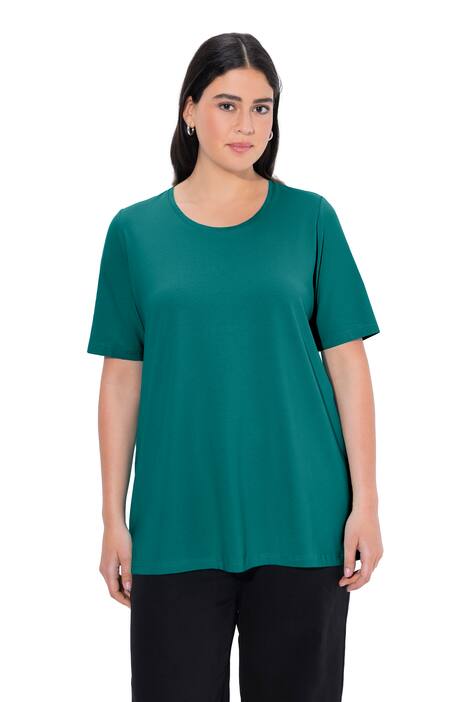 Basic tričko, A střih, krátké rukávy, kulatý výstřih