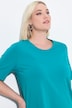 Camiseta, forma en A, cuello redondo, media manga