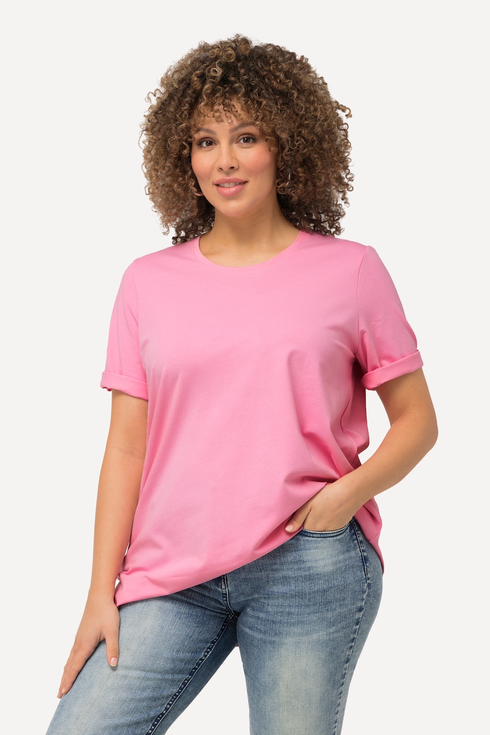 Große Größen T-Shirt, Damen, rosa, Größe: 58/60, Baumwolle, Ulla Popken