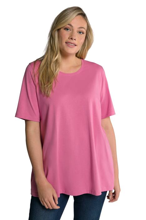 Basic tričko, A střih, krátké rukávy, kulatý výstřih