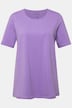 T-shirt en coton bio. Col rond et manches courtes. Coupe évasée