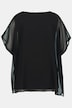 Bluse, Papagei, doppellagig, Rundhals, Halbarm