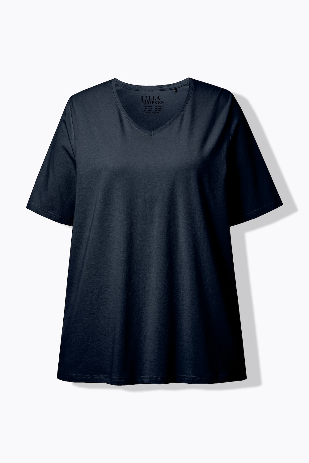 Stora storlekar T-shirt, Dam, blå, storlek: 46/48, Bomull, Ulla Popken