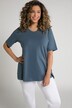 T-shirt à coupe évasée. Décolleté en V et manches courtes