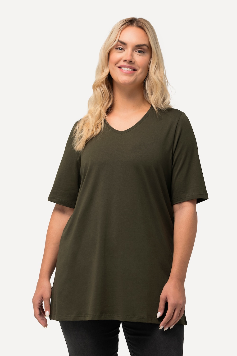 Große Größen T-Shirt, Damen, braun, Größe: 42/44, Baumwolle, Ulla Popken