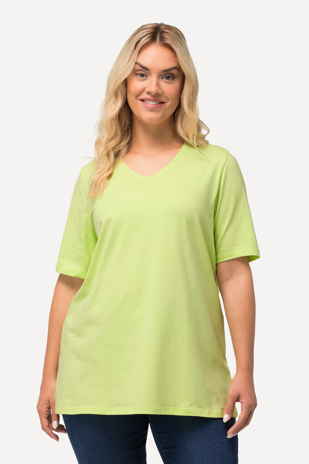Große Größen T-Shirt, Damen, grün, Größe: 42/44, Baumwolle, Ulla Popken