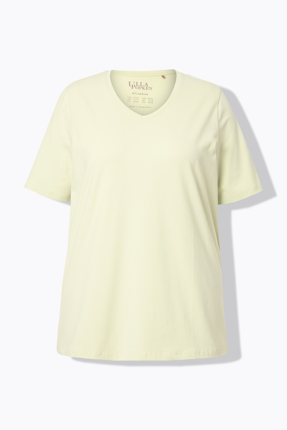 Stora storlekar T-shirt, Dam, beige, storlek: 50/52, Bomull, Ulla Popken